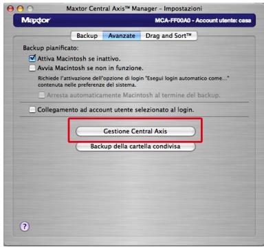 MAXTOR CENTRAL AXIS BUSINESS - Configurare il server di archivazione Central Axis e create una password amminstratore. - 1