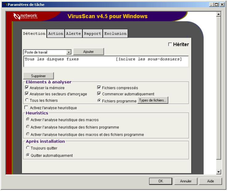 MCAFEE EPOLICY ORCHESTRATOR 2.0 - Pour planifier une tâche : - 4
