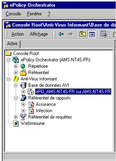 MCAFEE EPOLICY ORCHESTRATOR 2.0 - Pour ajouter un serveur au groupe de serveurs d'Anti-Virus Informant : - 1