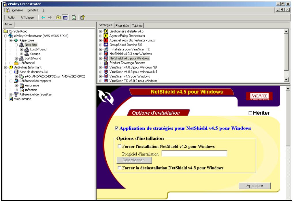 MCAFEE EPOLICY ORCHESTRATOR 2.0 - Pour installer des produits via la console ePolicy Orchestrator : - 1