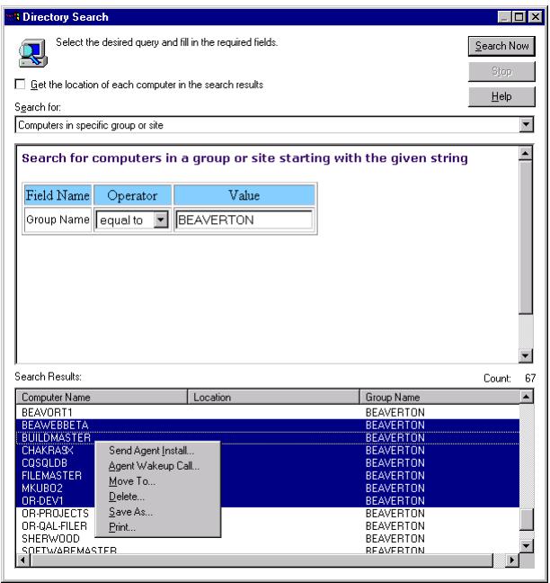 MCAFEE EPOLICY ORCHESTRATOR 2.0 - Pour rechercher des ordinateurs dans le repertoire : - 2