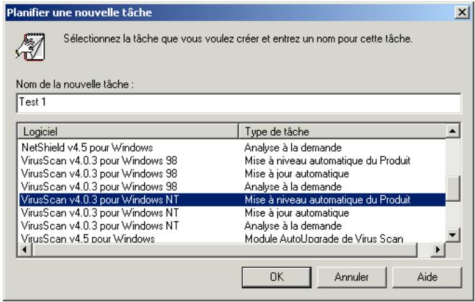 MCAFEE EPOLICY ORCHESTRATOR 2.0 - Pour planifier une tâche : - 1