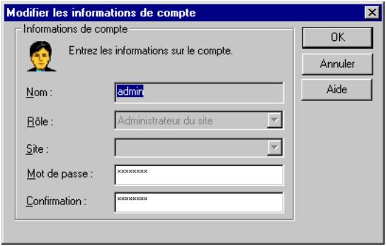 MCAFEE EPOLICY ORCHESTRATOR 2.0 - Configuration des informations sur le compte - 1