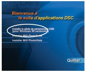 MINOX DC-2133 - Etape 1: Installer le pilote USB sur les ordinateurs fonctionnant sous Windows - 1