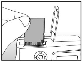 MINOX DC-6311 - Insérer la carte SD - 1