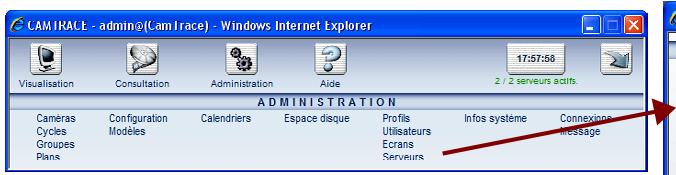 CAMTRACE 3.8 - Paramétrages à effectuer sur les serveurs de connexion - 1
