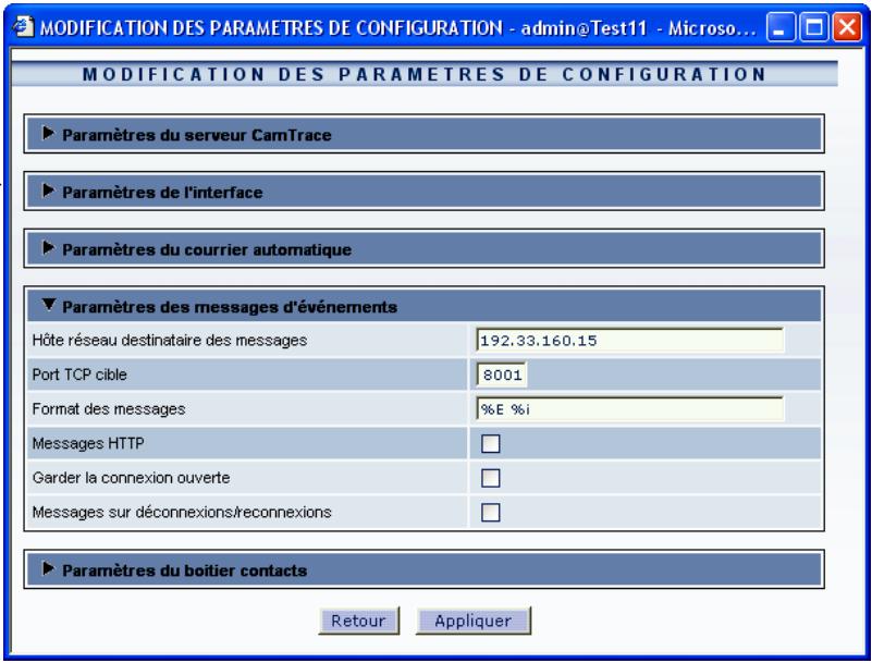 CAMTRACE 3.8 - Paramétrage à effectuer sur les CamTraces distants. - 1