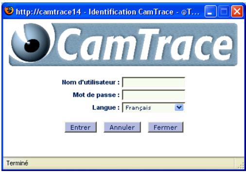 CAMTRACE 3.8 - Lancement des services - 1