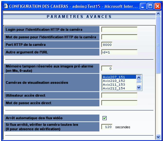 CAMTRACE V4.8 - Paramétrage à effectuer sur le camtrace superviseur. - 2