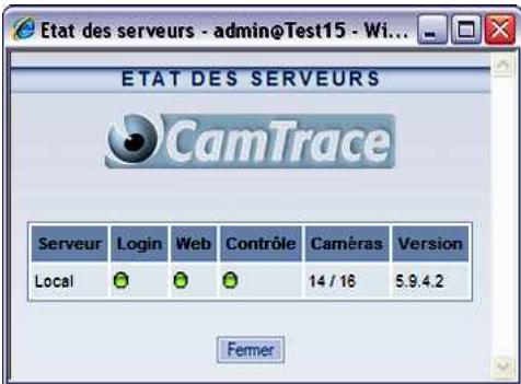 CAMTRACE V3.9.4 - Lancement des services - 3