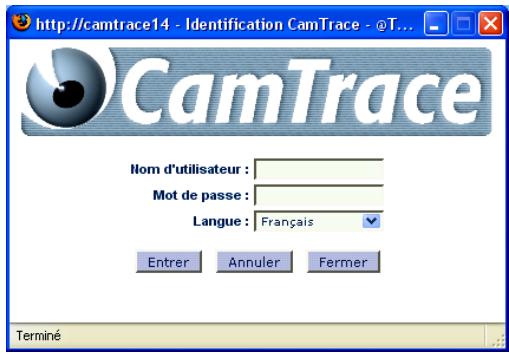 CAMTRACE V4.8.X - Lancement des services - 1