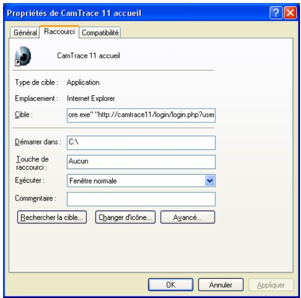 CAMTRACE V4.8.X - CRÉATION D'UN RACCOURCI SUR LE BUREAU - 1