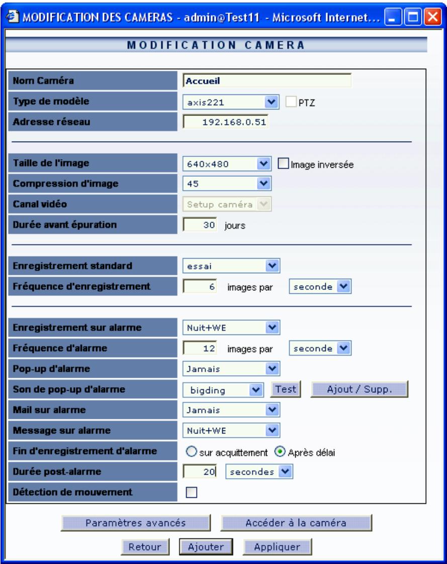 CAMTRACE V4.8.X - Paramétrage à effectuer sur les CamTraces distants. - 2
