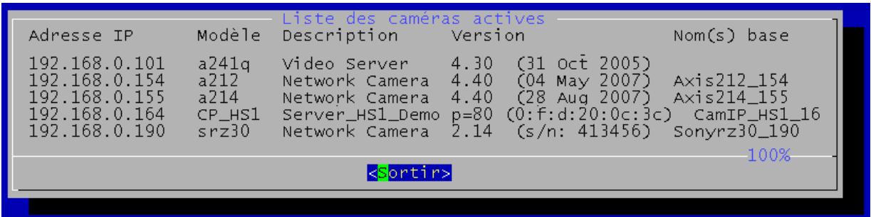 CAMTRACE V4.8.X - Configuration des cameras - 1