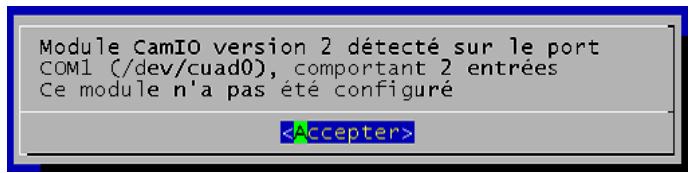 CAMTRACE V5.9.4 - Installation d'un module d'entrées-sorties CAMIO - 2