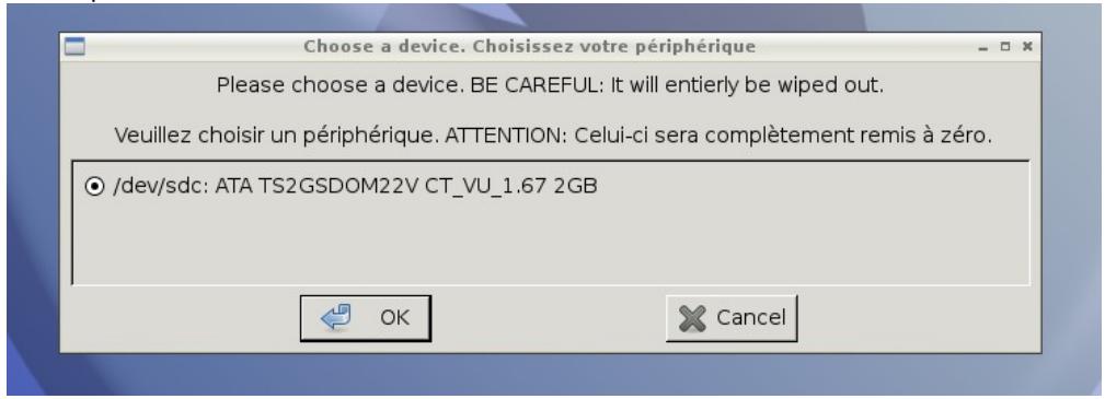 CAMTRACE VU V1.68 - 4) Créer une clé USB (et mettre à jour un VU) - 2