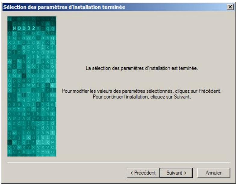 ESET NOD32 V2.7 - Compléter la Configuration de l'Installation - 1