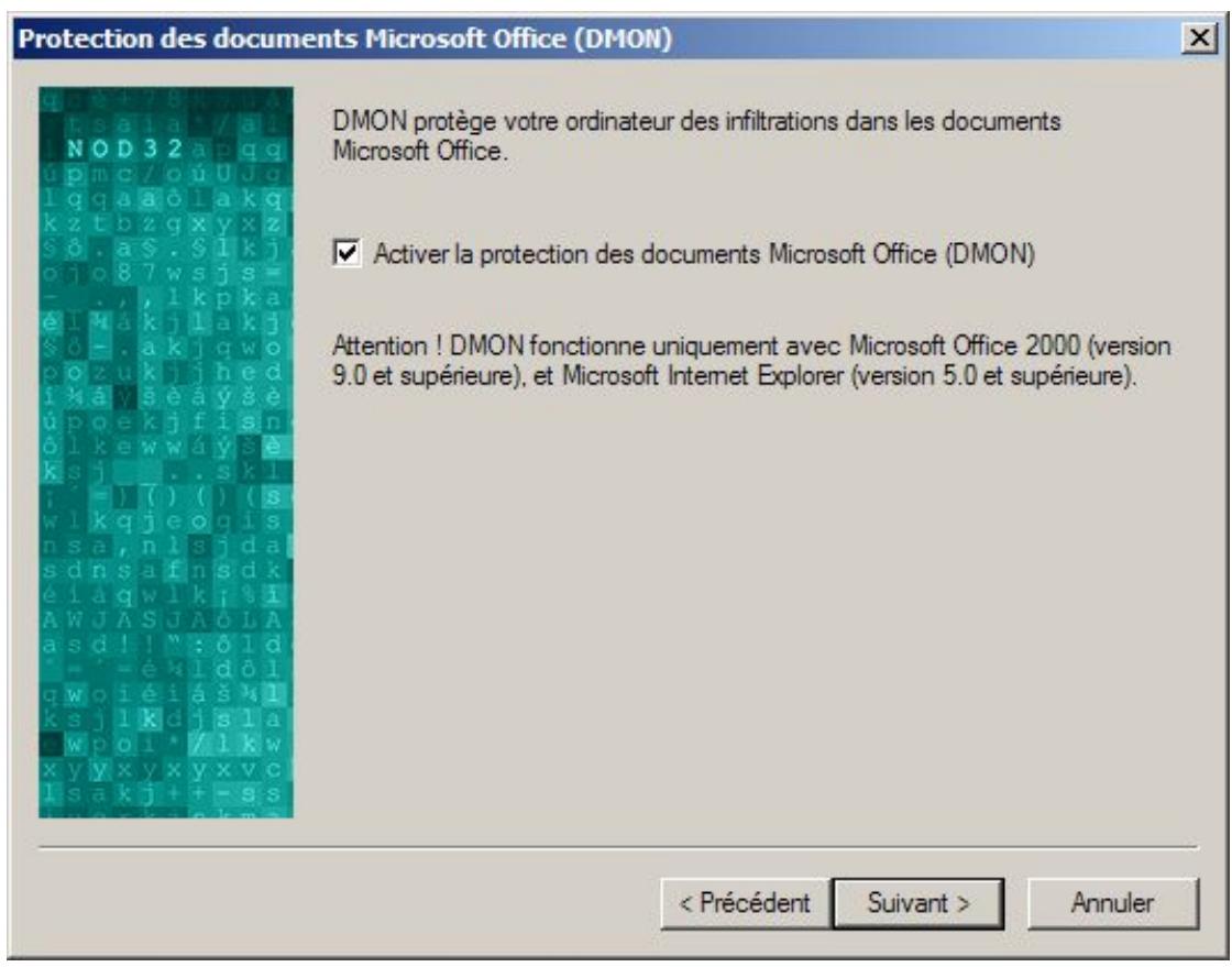 ESET NOD32 V2.7 - Configuration de DMON (Document MONitor) - 1