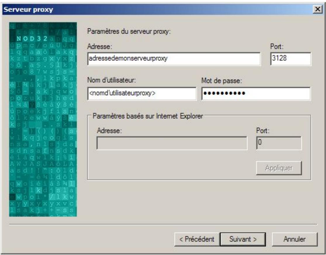 ESET NOD32 V2.7 - Serveur Proxy - 2