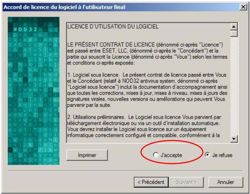 ESET NOD32 V2.7 - Accord de Licence à l'Utilisateur Final - 1