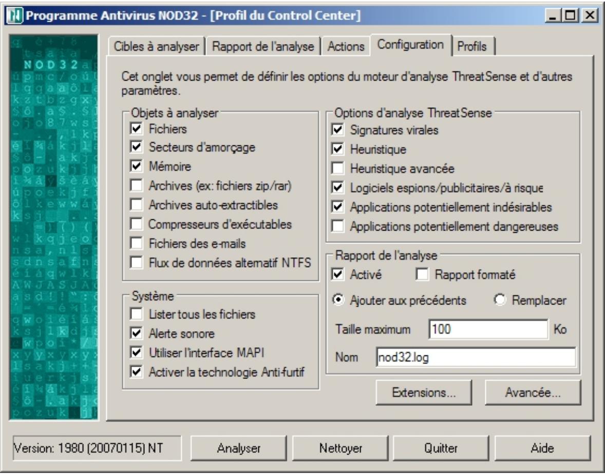 ESET NOD32 V2.7 - Profils pour les analyses à la demande - 3