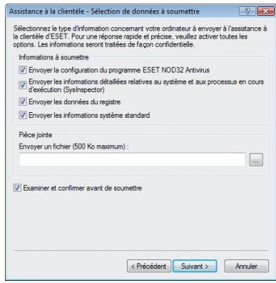 ESET SMART SECURITY 4 - Soumettre une demanded assistance à la clientèle - 3