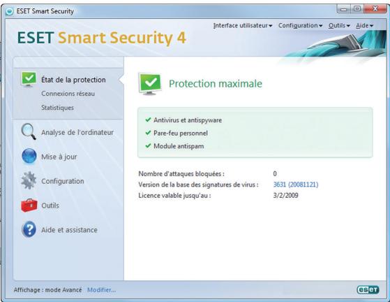 ESET SMART SECURITY 4 - Interface utilisateur - 8