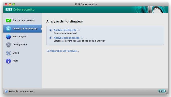 ESET CYBERSECURITY - Analyse de l'ordinateur à la demande - 1