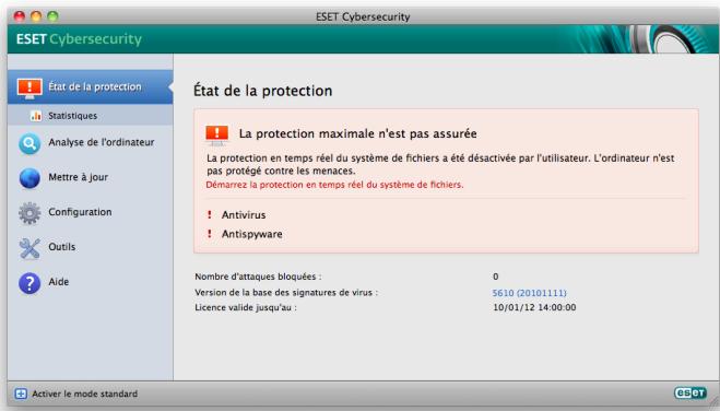 ESET CYBERSECURITY - Que faire lorsquel programme ne fonctionne pas correctement? - 1