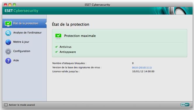 ESET CYBERSECURITY - Contrôle du fonctionnement du système - 1