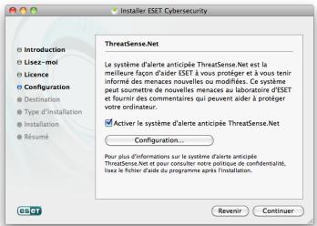 ESET CYBERSECURITY FOR MAC - Emplacement de l'installation - 1