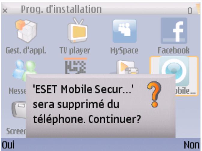ESET MOBILE SECURITY - Désinstallation - 2