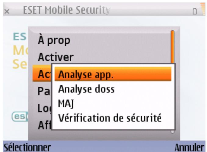 ESET MOBILE SECURITY - Execution d'une analyse sur l'intégralité de l'appareil - 1