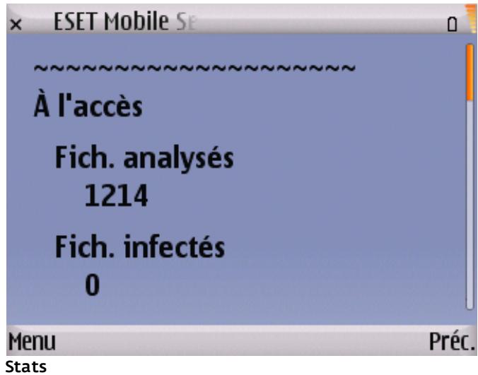 ESET MOBILE SECURITY - Affichage des journaux et des statistiques - 4