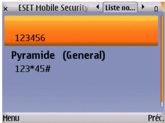 ESET MOBILE SECURITY - Ensemble blanche/Liste noir - 1