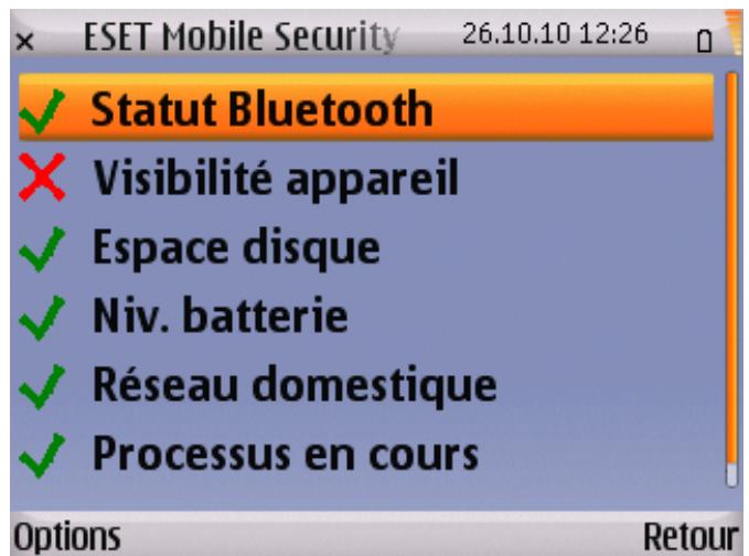 ESET MOBILE SECURITY - Vérification de sécurité - 1