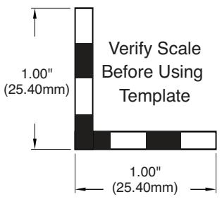 AUDIO DESIGN P1T-S - Adapter Plate Template – 6"x9" Hole Mounting For 5"x7" Hole Mounting - Remove Dark Shaded Areas - 6