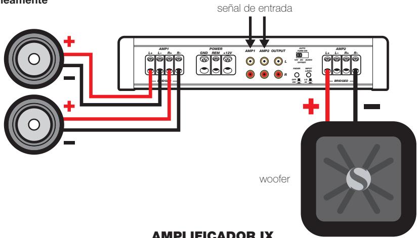 AUDIO DESIGN IX500.4 - FUNCIÑAMIENTO SIMULTÁNEO EN ESTEREOFONICO Y MONOFONICO - 1