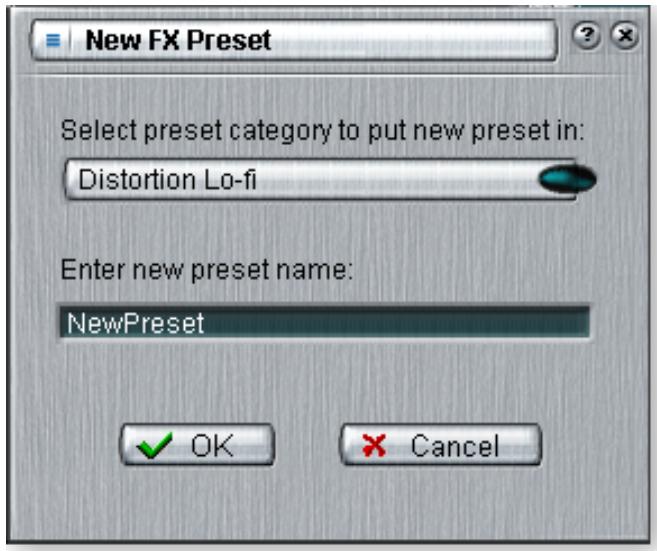 E-MU 1212M - Pour enregistrer les paramètres des effets multiples - 1