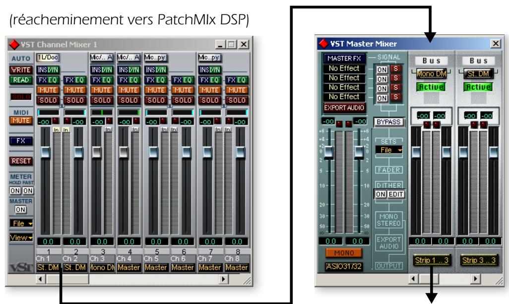 E-MU 1212M - Ajout d'une insertion Direct Monitor dans une bande d'entrée : - 1