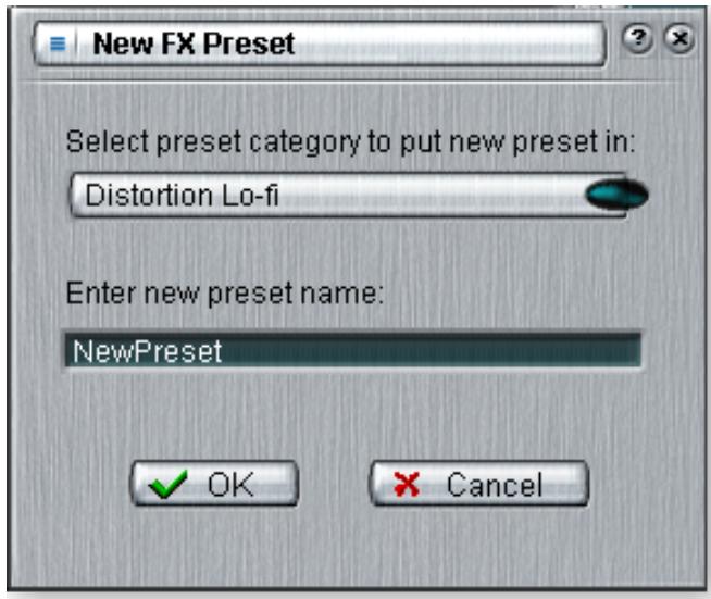 E-MU 1820M - Pour enregistrer les paramètres des effets multiples - 1