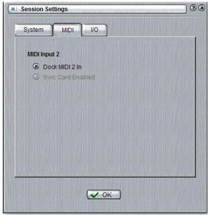 E-MU 1820M - Paramètres MIDI - 1