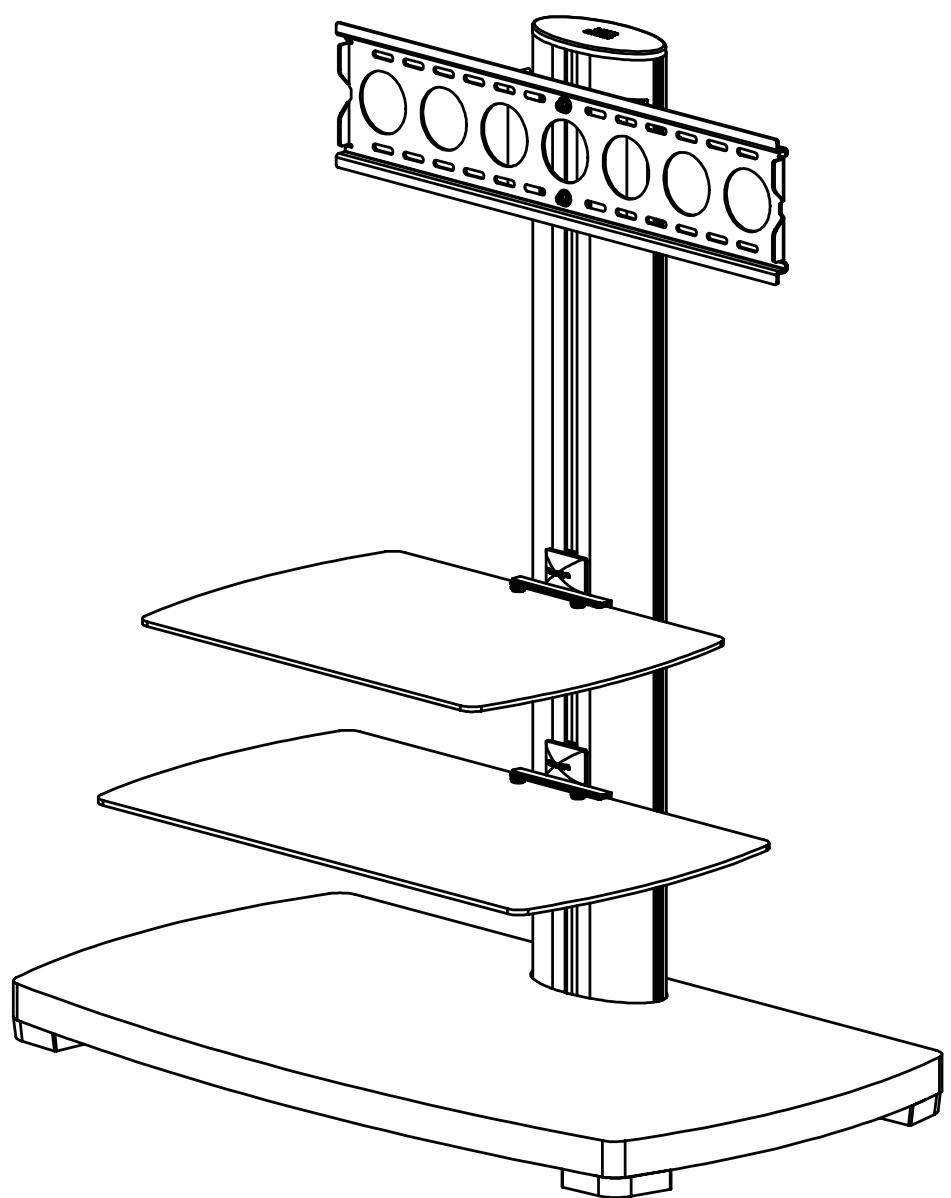 SANUS FLAT PANEL FOUNDATIONS TV STAND-PFFPS - 1