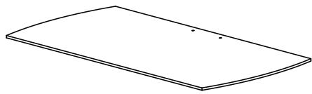 SANUS FLAT PANEL FOUNDATIONS TV STAND-PFFPS - Parts: Some parts not shown at same scale* - 6