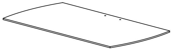 SANUS FLAT PANEL FOUNDATIONS TV STAND-PFFPS - Piezas: Algunas piezas no se muestran a la misma escala* - 2