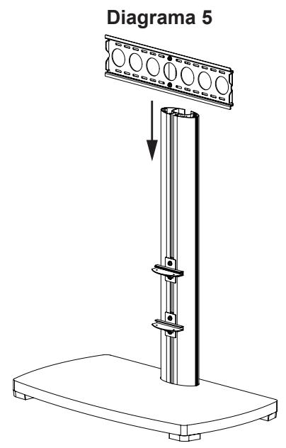 SANUS FLAT PANEL FOUNDATIONS TV STAND-PFFPS - Paso 5: Adicción del soporte para pared - 1