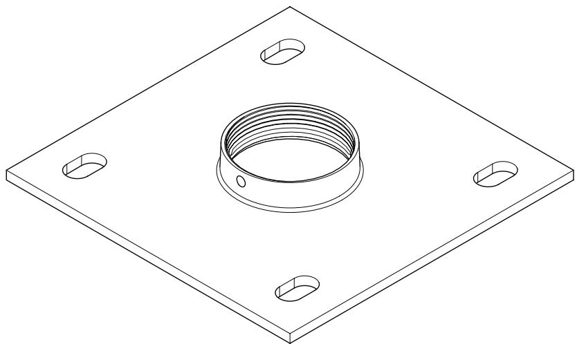 SANUS VISIONMOUNT 6QUOTX6QUOT CEILING PLATE FOR VMCM1-VMCA8B - VMCA8 - 1