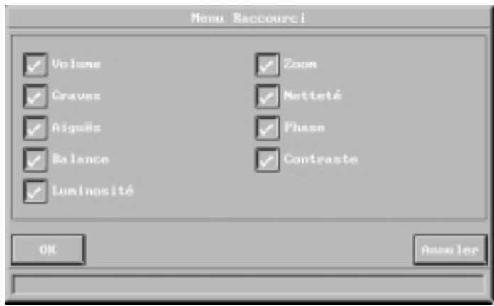 DAVIS CINEVISION - Menu Raccourci - 2