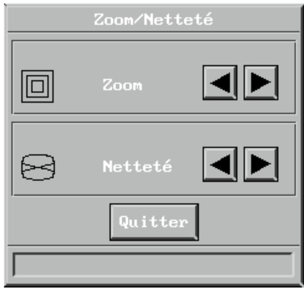 DAVIS CINEVISION - Réglages du zoom/de la netteté - 2