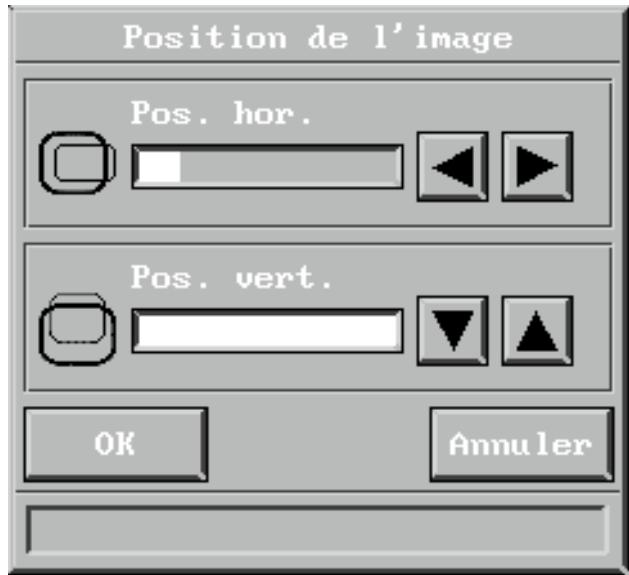 DAVIS CINEVISION - Position de l'image - 2